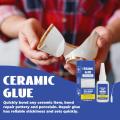30ml Strong Super Ceramic Repair Glue Waterproof DIY Crafts Strong Adhesive for Pottery Porcelain Glass Metal Rubber. 