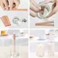 Handmade Soy Wax Candle Wooden Wick DIY Aromatherapy Candle Single Direction Wick Paraffin Wax Candle Crafting Guide. 