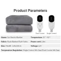 12V Electric Blanket Plush Thicker Heater Heated Mattress Thermostat Travel Heating Mat Winter Body Warmer For RV SUVs Car.