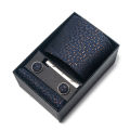 Holiday Gift Box Brand Tie Handkerchief Cufflink Set For Men Necktie Suit Accessories Wedding Gravatas. 