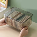 Acrylic Sundries Storage Basket Phone Case Holder Ins Transparent Phone Case Organizer Storage Box with Cover Home Desktop. 