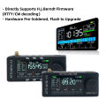 AMNVOLT V4/V3S ATS MINI SI4732 Pocket Radio ALL Band DSP Radio FM AM SSB LSB USB Receiver Bracket, with Hi-Z Circuit ESP-32-S3. 