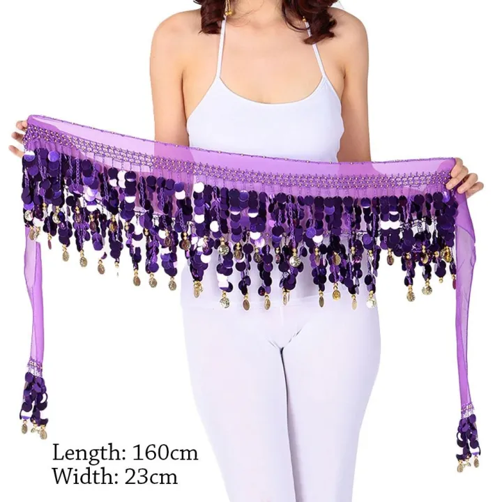 Thailand/India/Arab%20Dancer%20Sequins%20Tassels%20Skirt%20Women%20%20Belly%20Dance%20Hip%20Scarf%20Wrap%20Belt%20Dancer%20Skirt%20Female%20Show%20Costumes%20-%20Image%205