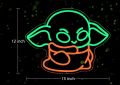 Baby Alien Neon Sign Alien Decoration Green Alien Glow Sign Bedroom Living Room Men's Cave Party Birthday Wall Decoration. 