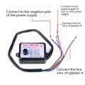 12V-24V 8 Sound and 12 Sound Musical Electronic Horn Controller 3+ Pro Horn Speaker Sound Control Unit with Volume Switching. 