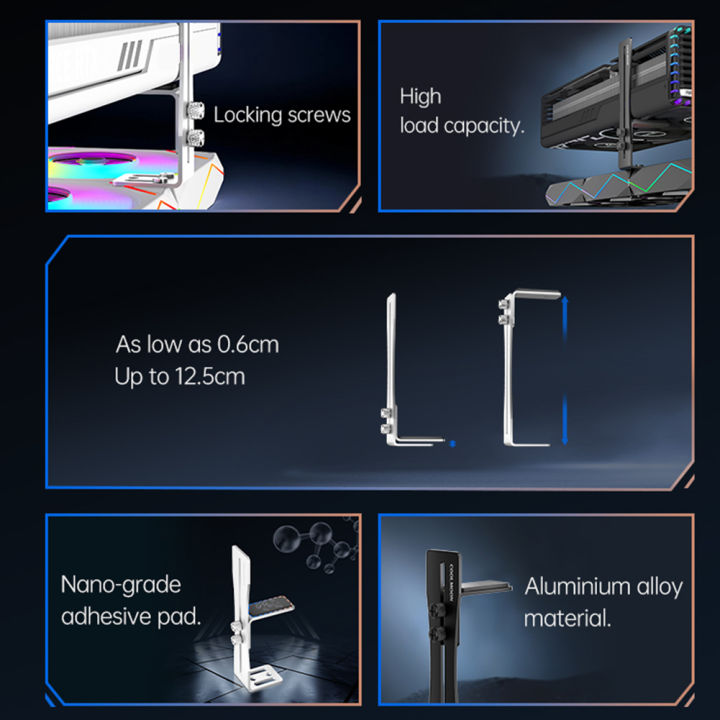 Small Gpu Rack Computer Graphics Card Holder Wear Resist Small GPU Fixed Bracket Rust ...