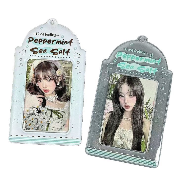 2pcs%20Korean%20Style%20Sea%20Salt%20PVC%203%20Inch%20%20Polaroid%20Photocard%20Display%20Pendant%20Card%20Holder%20-%20Image%204