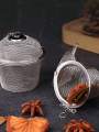 Tea Spice Strainer Seasoning Ball Mesh Herbal Ball Stainless Steel Teakettle Locking Tea Filter Reusable Diameter 4.5cm. 