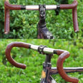 2PCS Bicycle Handlebar Tape Bicycle Road PU Artificial Leather EVA Textured Punch Strap Cycling Gear 2150x30x3mm Accessories.