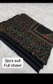 Winter Pashmina Wool 3 Piece Unstiched suit for Women/Girls. 