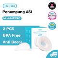 Dr.isla Silicon 2Pcs Breastpad Saver Shield Breast Milk Collector BPA Free Penampung ASI. 