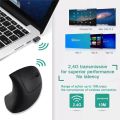 HOMEFISH Vertical Mouse Ergonomic 2.4GHz Wireless Optical Mice 3 Adjustable DPI 800/1200/1600 6 Buttons for Laptop PC Computer. 