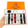 ULTRA 7iN1 Straps 2.1 Inch HD Screen With 7 Different Straps Bluetooth Calling Smart Watch. 
