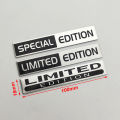 3d Aluminium Silver Special Edition Logo Limited Edition Emblem Car Fender Badge Trunk Decal LIMITED EDITION Stikcer Accessories. 