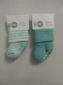 Pack of 2 socks for newborn baby. 