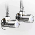 Stainless Steel Hot ＆ Cold Inlet Valve Bathroom Faucet Stop Valve Kitchen Sink Basin Triangle Valve Water Pressure Regulator. 