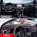 Car Dashboard Avoid Light Pad Instrument Platform Cover Carpets Accessories For Kia Sportage 4 QL 2016 2017 2018 2019 2020 2021. 