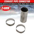 24mm Air Diesel Parking Heater Exhaust Pipe Connector Steel Gas Vent Hose With Clamps For Eberspacher Webasto. 
