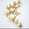 12 Pcs Butterfly Wall Stickers, 3D Butterfly Wall Decor  Butterfly Party Decorations Birthday Cake Decorations Removable Wall Stickers Room Decor for Baby Shower Party Girls Boy's Kids. 