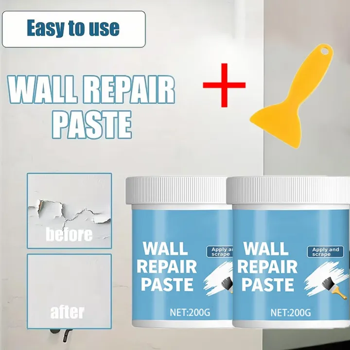 Wall Repair Paste Kit Waterproof Hydrophobic Drywall Putty Wall Mending ...