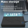 TISHRIC HDD Case 3.5 2.5 SATA to USB 3.0 Adapter External Hard Drive Disk Enclosure for 3.5 SSD Disk 450Mb/s 18TB HDD Box Case. 