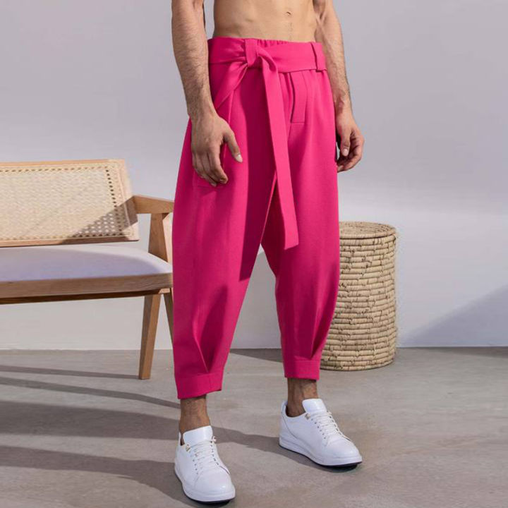 Spring%20Men%20Belt%20Baggy%20Pants%20Casual%20Streetwear%20Premium%20Quality%20Solid%20Color%20Oversized%20Joggers%20Fashion%20Harem%20Pants%202026%20New%20S-3XL%20-%20Image%205