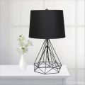 Rafeeq Store Modern Geometric Wired Metal Hollowed Out Table Lamp, Black | Diamond Shaped Table Lamp | Unique Home Decorative Wired Table Lamp | Metal Table Lamp | Lamp For Bedroom | Table Lamp For Study | Table Lamp For Side Table | Best Table Lamp |Lamp. 