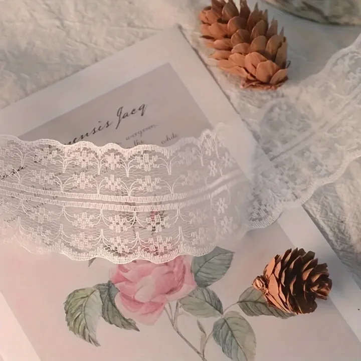 10.9Yards%20White%20Lace%20Ribbon,%20%20Wrapping,%20Dress%20Decoration,%20Wedding%20Decoration,%20Sewing%20Crafts%20-%20Image%203