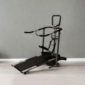4 Way Manual Treadmill – Black. 