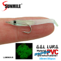 SUNMILE 30pcs Eel Soft Fishing Lure 35mm PescaTackle Wobblers Fish Lures Carp Leurre Souple Soft Baits. 