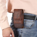 Universal Leather Men Waist Bag Mobile Phone Belt Clip Case For iPhone 15 14 13 12 Pro Max Samsung Galaxy S22 S23 Xiaomi Huawei. 