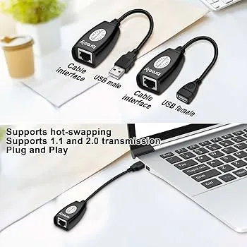 Rifah%20USB%20Extender%20-%20USB%202.0%20to%20RJ45%20LAN%20Extension%20Adapter%20Over%20Cat5/Cat5e%20/Cat6%20Cable%20-%20Image%202