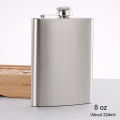 1-10oz Stainless Steel Hip Flask Wine Whisky Pot Bottle For Men Portable Drinker Alcohol Container Pocket Wine Bottle Screw Cap.
