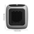 Portable Electric Heater Wall Outlet Small Space Heater with Adjustable Thermostat, Programmable 12-Hour Timer, Auto Shut Off .