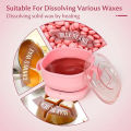 Foldable Wax Heater Hair Removal Wax Machine Portable Silicone Wax Warmer 400ML SPA Body Epilator Paraffin Wax Pot for Travel staloofy hair. 