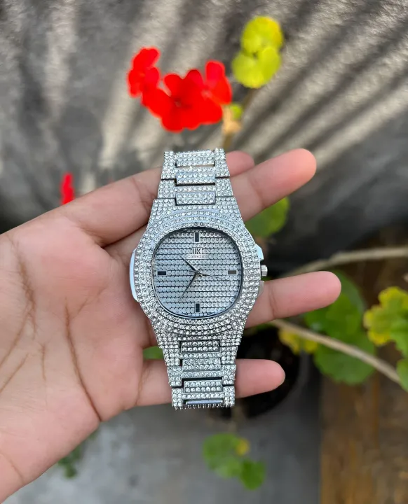 Silver Ice Watch Unisex | Daraz.com.np