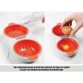 Microwave Egg Poacher Perfect Double Egg Poacher Easy Double-Cup Egg Boiler Hot Spring Egg Mold Kitchen Cooking Gadget Tools. 