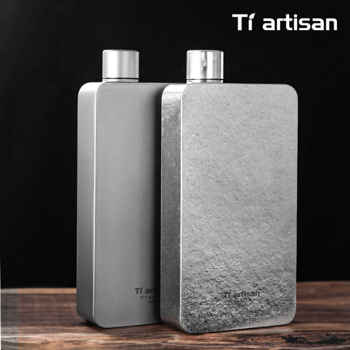 Tiartisan%20400ML%20Titanium%20Hip%20Flask%20Whiskey%20Wine%20Pot%20Outdoor%20Camping%20Ultralight%20Leakproof%20%20Wine%20Bottle%20With%20Funnel%20-%20Image%204