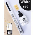 GN Metallic Paint Marker Pens with Ink Set Gold Silver White Permanent 2mm Art Markers Manga Crafts Scrapbooking Art Supplies. 
