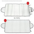 150cm X 70cm Universal Car Front Windshield Cover Auto Sunshade Snow Ice Protection Cover Winter Summer Windshield Shield.