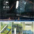 2-in-1 LED Lamp 2000mAh Rechargeable Outdoor Emergency Light IP66 Waterproof Inflatabl Foldable Magnetic Fill Light USB Charging. 