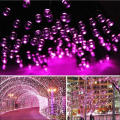 8Colors Outdoor Solar Light Garden Warm/Purple/RGB LED Strip String Fairy Lights Solar Lamp Waterproof Garland Christmas Decor. 