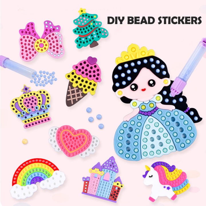Handmade%20Set%20Beads%20Pen%20DIY%20Girls%20Toys,%20Creative%20Production%20Sticker%20Princess%20Rainbow%20Bow%20Girl%20Gifts%20Toy%20for%20Kids%20-%20Image%204