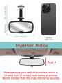 Clip on Car Mirror for Baby Forward Facing Baby Car Mirror, Shatterproof Essential for Newborn & Toddler.