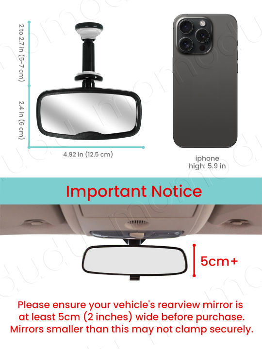 Clip%20on%20Car%20Mirror%20for%20Baby%20Forward%20Facing%20Baby%20Car%20Mirror,%20Shatterproof%20Essential%20for%20Newborn%20&%20Toddler%20-%20Image%203