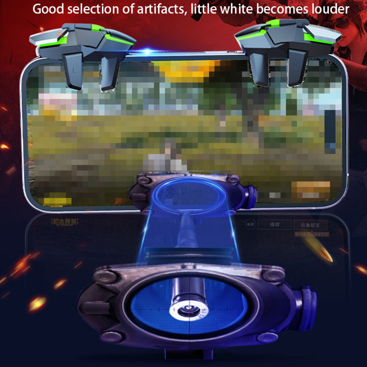 2pcs%20Mobile%20Phone%20Game%20Trigger%20Gamepad%20Joystick%206-Finger%20Aim%20Shooting%20L1%20R1%20Key%20Button%20Game%20Fingertips%20For%20PUBG%20Game%20Controller%20-%20Image%204