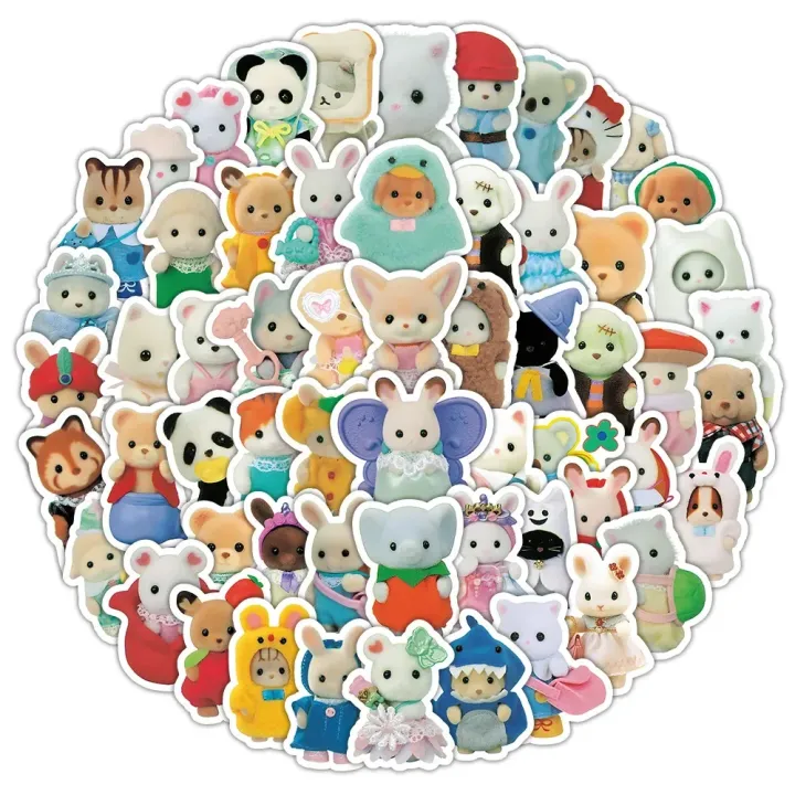 100/200pcs%20Kawaii%20Calico%20Critters%20Stickers%20Cute%20Laptop%20Scrapbook%20Graffiti%20Decals%20Skateboard%20Handheld%20%20Aesthetic%20Sticker%20Toys%20-%20Image%204