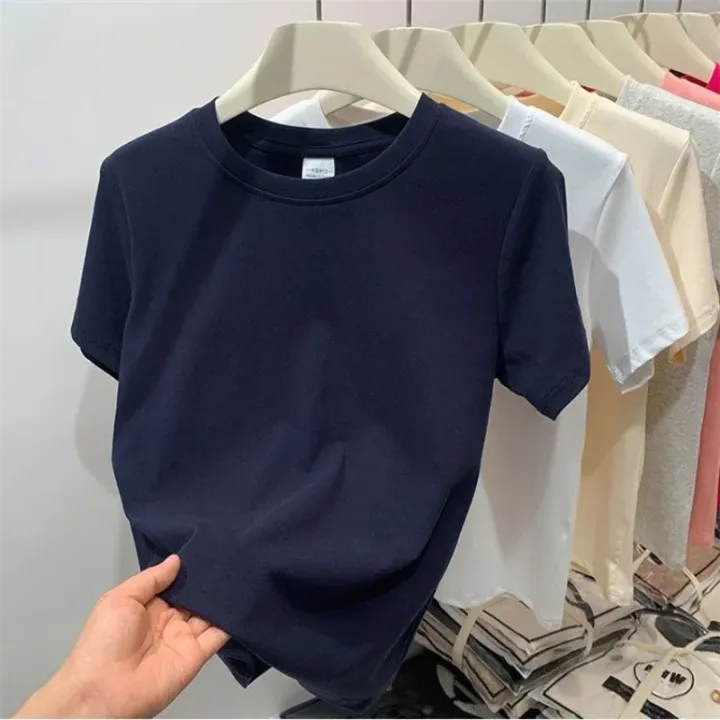2026%20Plus%20Size%20Summer%20T%20Shirts%20For%20Women%20High%20Quality%20Solid%20Casual%20Female%20Korean%20Streetwear%20Unisex%20Basic%20Solid%20Young%20Cool%20Tops%20-%20Image%203