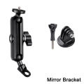 Metal Motorcycle Bicycle Camera Holder Handlebar Mirror Mount Bike Bracket for GoPro Hero DJI Phone Action Camera Accessories.