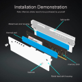TUMMASTER PC ARGB RAM Memory Heatsink Cooler with Thermal Conductive Pad for Desktop Computer Memory DDR2/DDR3/DDR4/DDR5.